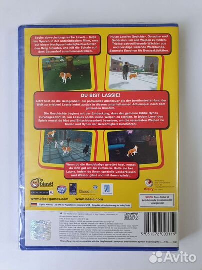 PS2 Lassie. Лицензия (NEW)