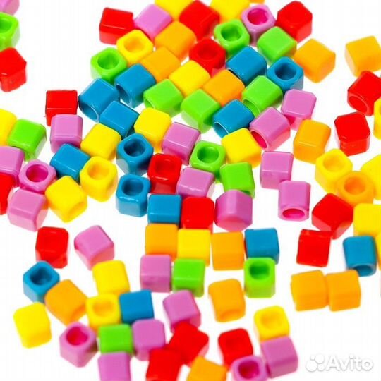 Аквамозаика квадратная 300шт ассорти