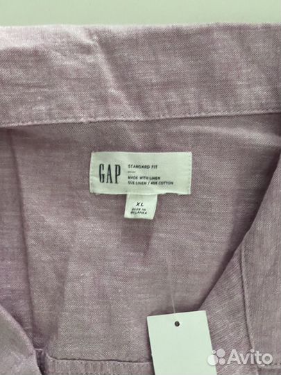 Льяная рубашка мужская GAP