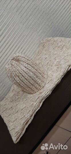 Комплект шапка и снуд женский