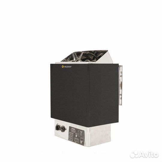 Электрокаменка vezuviy навесная (черная) - 3