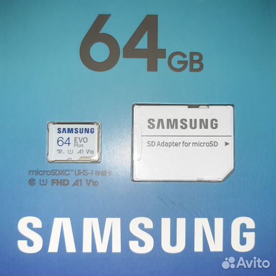 Карта памяти micro sd 64 гб samsung