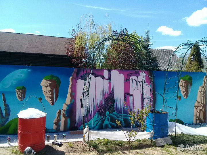 Художник, граффити, аэрография, роспись кистью