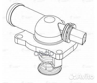 Термостат VW golf V 03- lt18k2 luzar