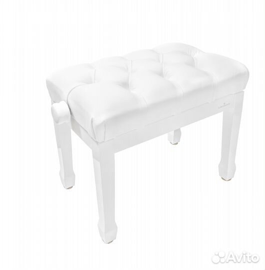 Банкетка концертная для рояля Discacciati белая, п