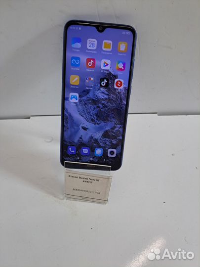 Xiaomi Redmi Note 8T, 4/128 ГБ