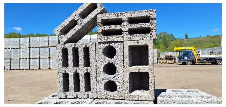 Блок керамзитный, шлакоблок ZG123