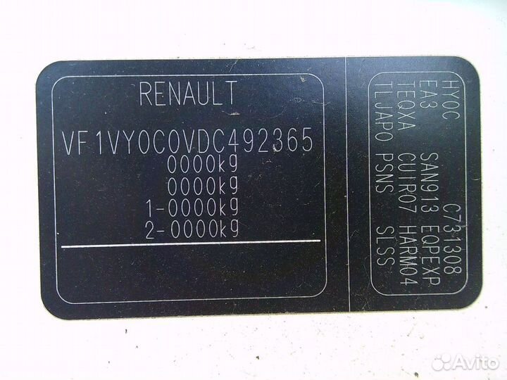 В разборе Renault Koleos (HY0) 2013г. 2-й рестайл