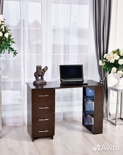 Стол письменный, Domenico, Венге Цаво 75х110х50 см