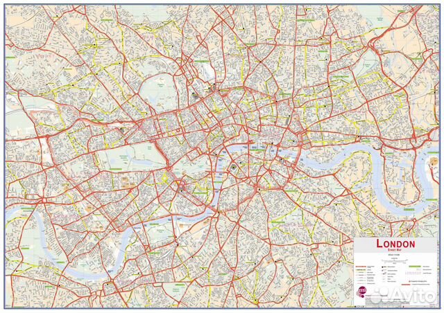 Карта Лондона на английском