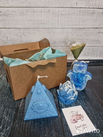 Свечи интерьерные восковые