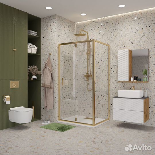 Душ.огражд. NG-43-9AG-A70G 9070195 прям,расп,2м