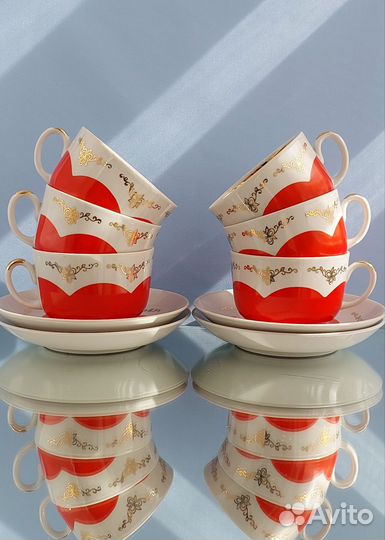 Сервиз чайный фарфор Дружковский фз
