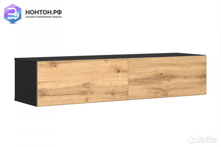 Тв-тумба someroчерный / дуб вотан