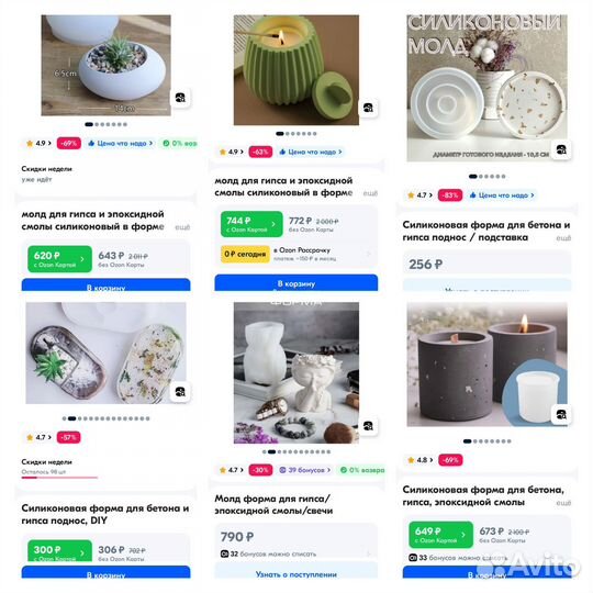 Набор для изготовления изделий из гипса