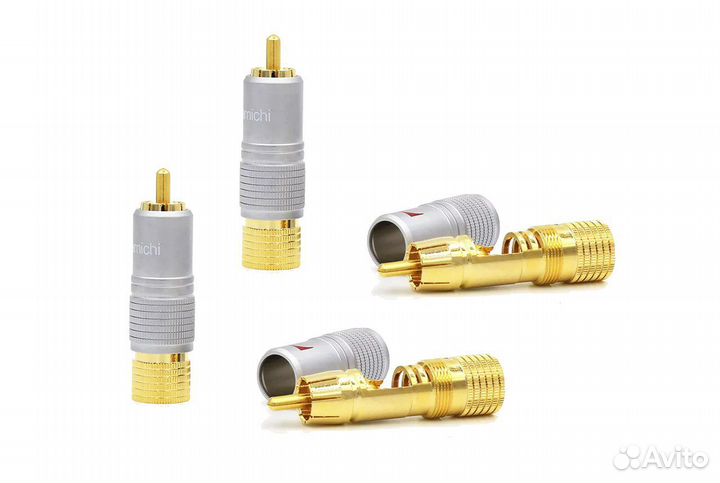 Коннекторы 4 шт Nakamichi RCA Plug Audio Cable