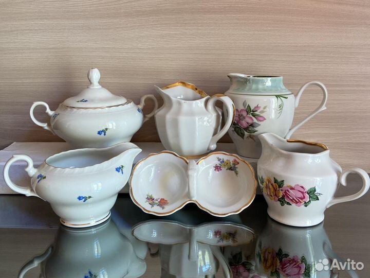 Молочники сахарница фарфор СССР