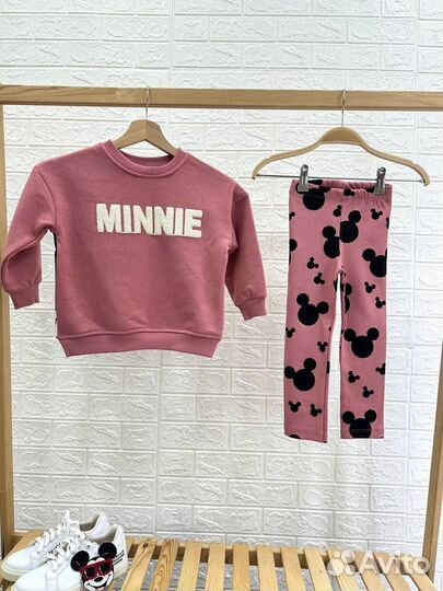 Костюм с лосинами на девочку zara минни маус