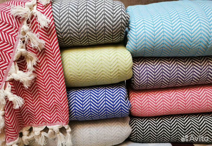 Плед покрывало 190/220 хлопок турция