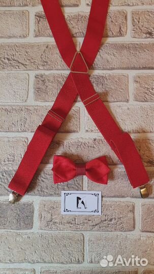 Галстук бабочка и подтяжки