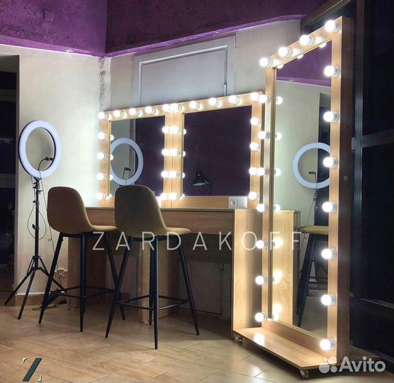 Гримерное зеркало с подсветкой