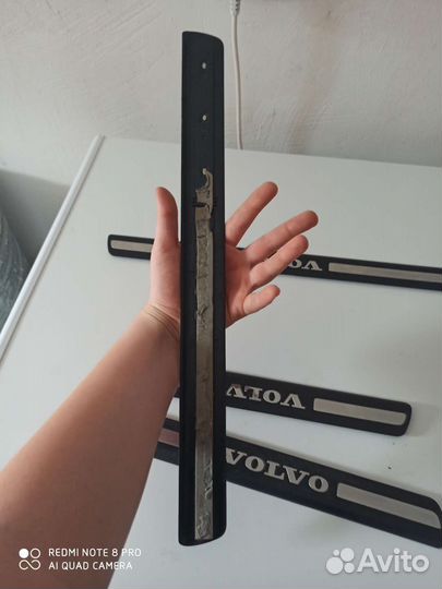 Накладка на пороги от Volvo s80 рестайлинг