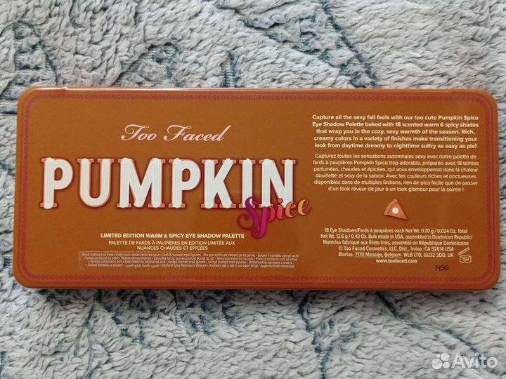 Палетка Too Faced Pumpkin Spice