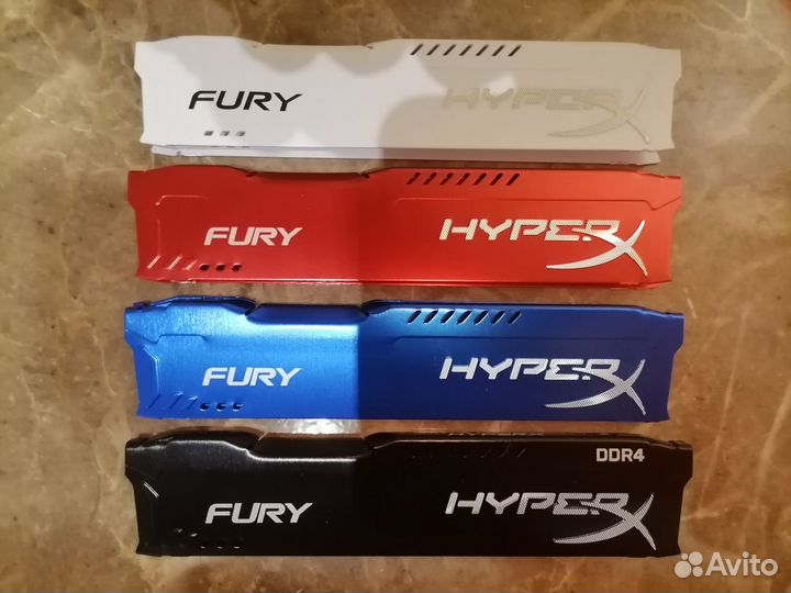 Радиаторы Охлаждения Озу HyperX Fury DDR1,2,3,4,5