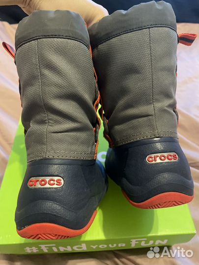 Crocs сапоги 10c