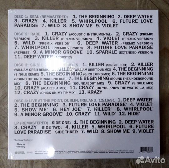 Seal George Michael (Deluxe Box, 2LP, 4CD, NEW) EU