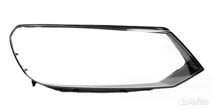 Стекла Фар Volkswagen Toureg NF (10-14) black L/R