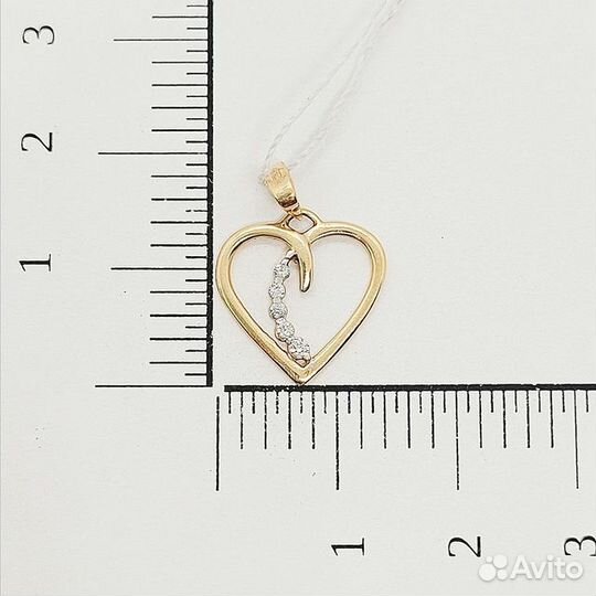 Подвеска с природным камнем Золото