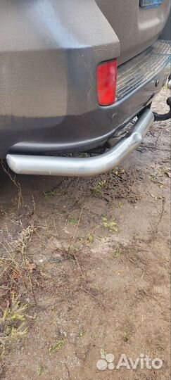 Защита заднего бампера land cruiser 200