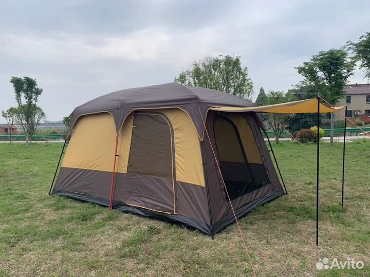 Палатка для кемпинга, палатка и шатер 2 в 1