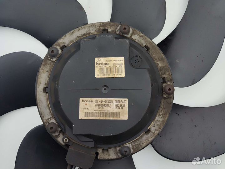 Вентилятор охлаждения на mercedes w221