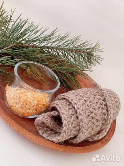 Мочалка из джута, гипоаллергенная, массажная