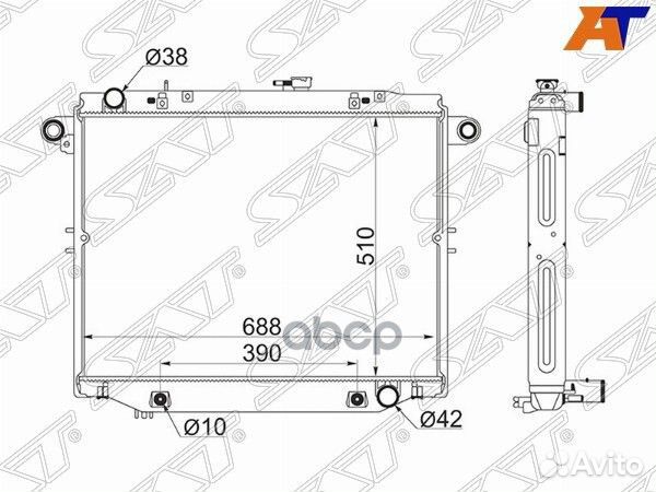 Радиатор Toyota Land Cruiser (J100) 98-07 / Land