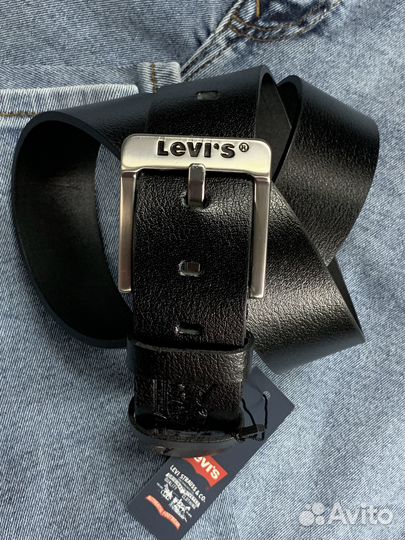 Ремень Levi’s Black Silver