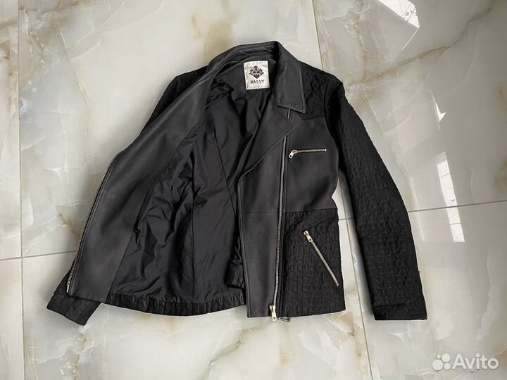 Кожаная курта Bally, размер 46