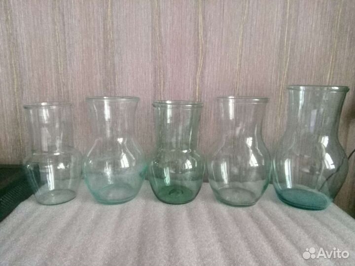 Крынки стеклянные старинные. Редкость. Состояние