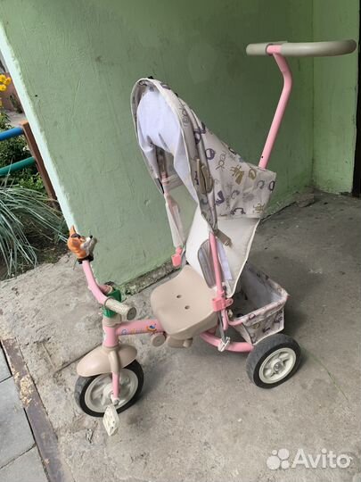 Детский велосипед-коляска