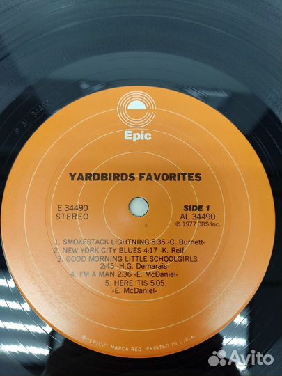 Yardbirds - Favorites LP USA 1977 NM
