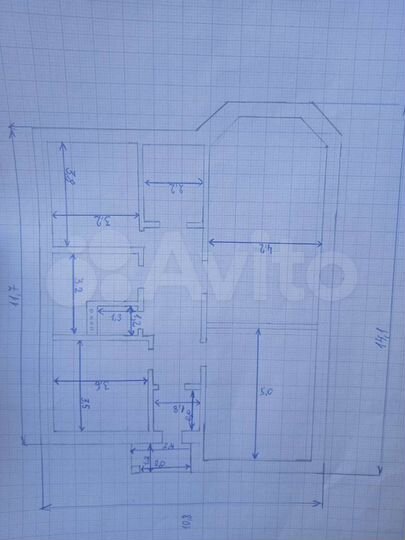 Дом 115 м² на участке 6 сот.