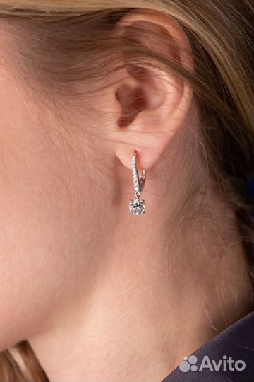 Серьги graff 0,70 F/VS1 - 0,71 F/VS1 Diamond Frenc