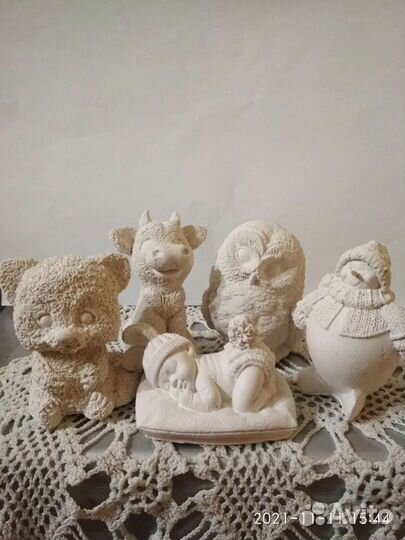 Гипсовые фигурки для детского творчества