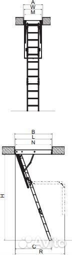 Лестница чердачная Smart Plus 70х94 LWS-280