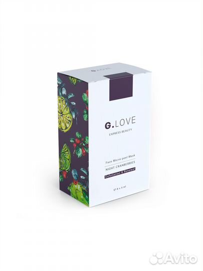 Маска для лица ночной микро-пилинг 8*4 мл G.Love