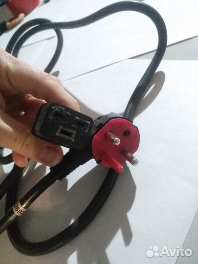 Толстый провод IEC320 3х1,5мм