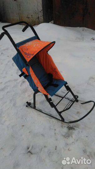 Детские санки коляска