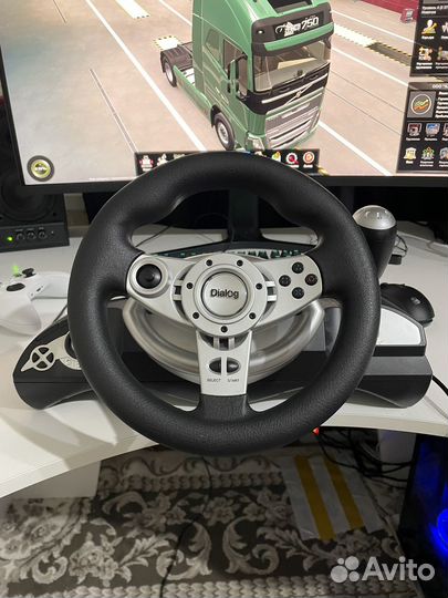 Игровой руль dialog gw-14vr